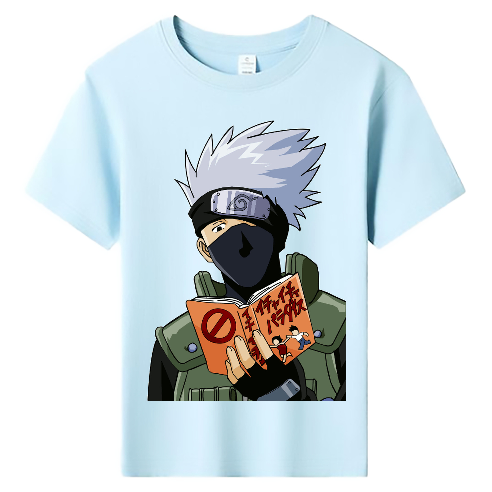 （画像用） NARUTO -ナルト- はたけ カカシ Hatake Kakashi 綿100％キッズTシャツ（フロントプリント）